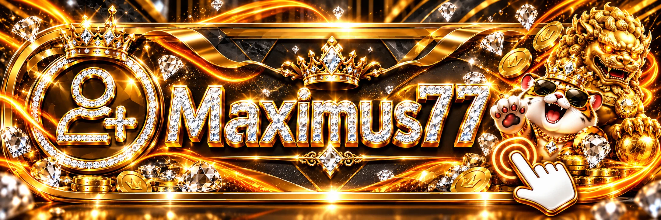 ปุ่มทางเข้าและสมัครสมาชิก Maximus77